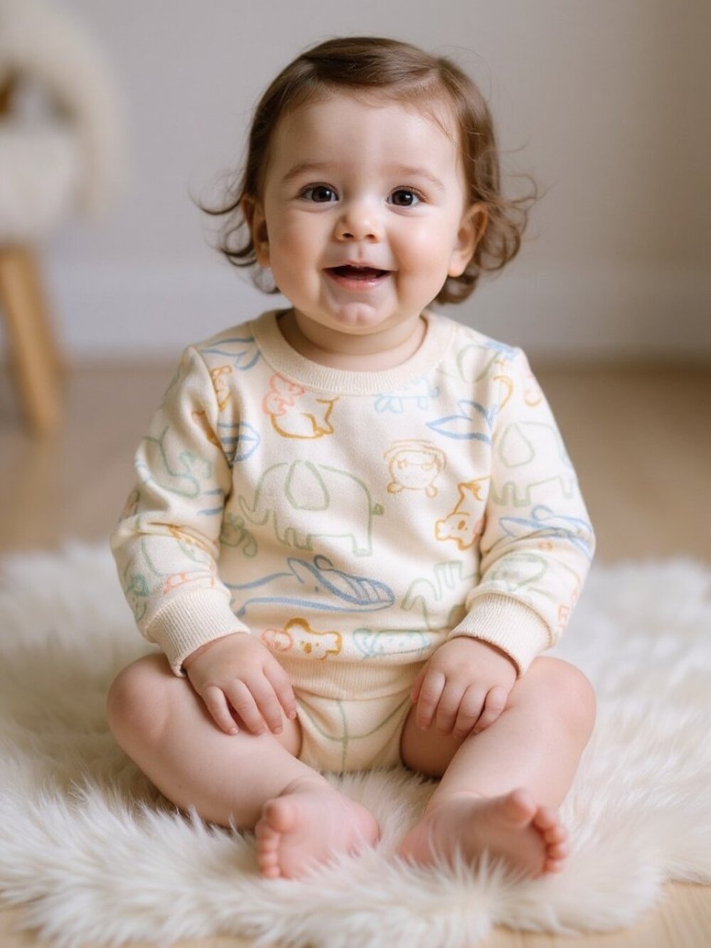 Carter's Animal Friends Terry Pullover Sweatshirt 12M